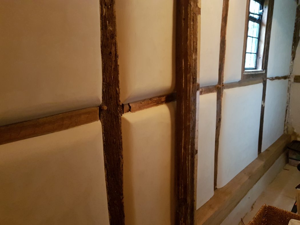 Historic building restoration lime plastering
